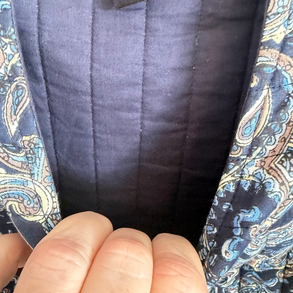JUST CLASS Reversible Quilted Paisley Cotton Jacket XL Cottagecore Grannycore - Picture 3 of 6